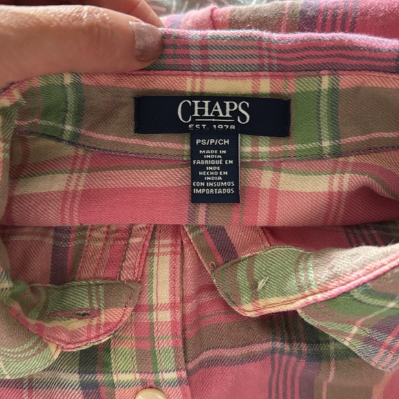 Chaps Plaid Button Down - Picture 6 of 7